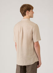 Men S Short Sleeve Linen Shirt In Hazelwood