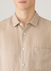 Men S Short Sleeve Linen Shirt In Hazelwood