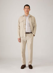 Men S Short Sleeve Linen Shirt In Dark Chocolate