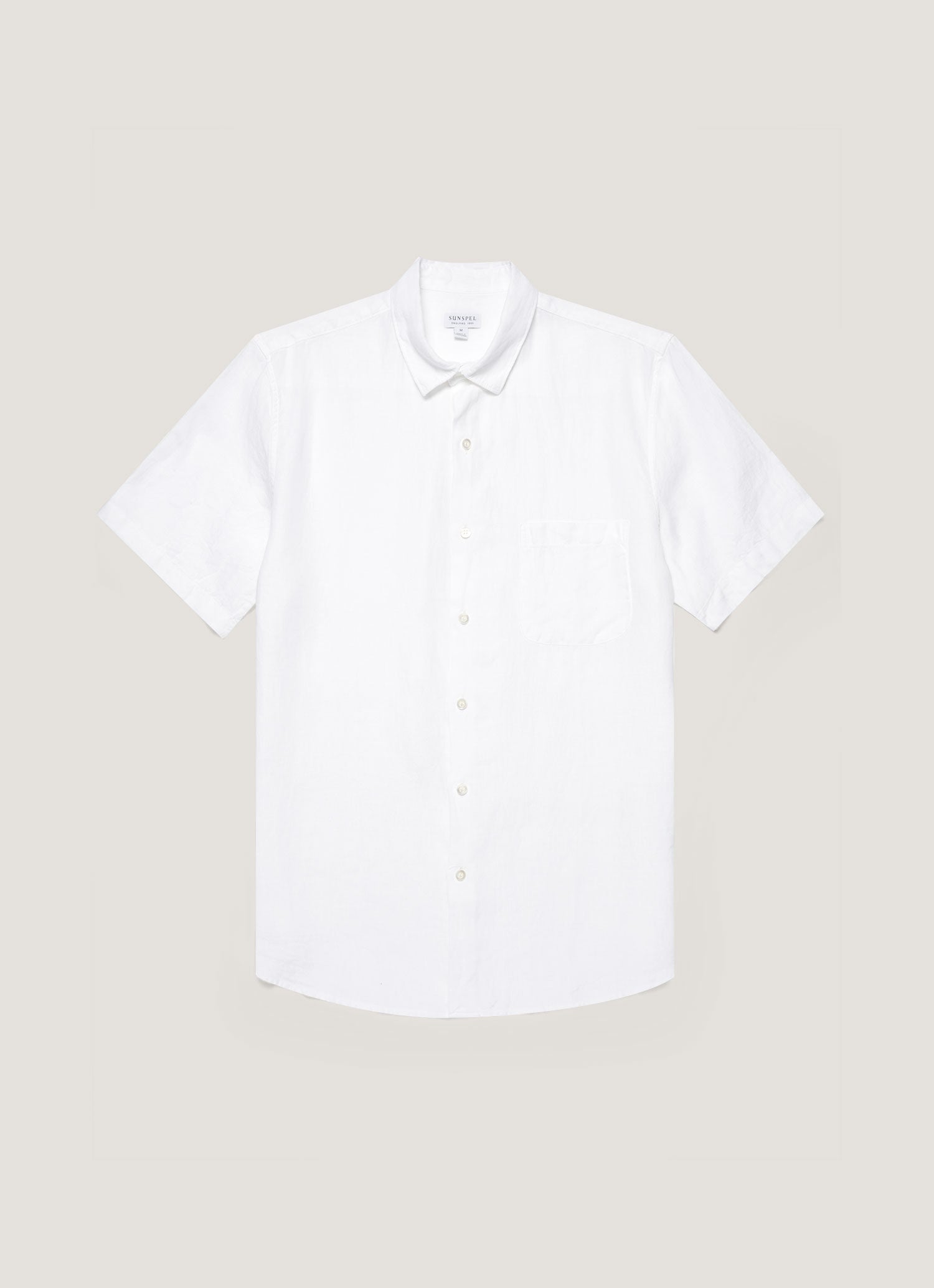 Men S Short Sleeve Linen Shirt In