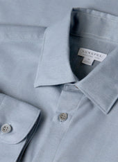 Men's Cotton Cashmere Shirt in Dark Blue