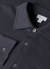 Men's Long Sleeve Riviera Shirt in Navy