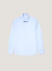 Men's Cotton Stretch Shirt in Light Blue