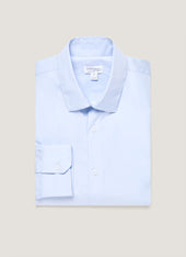Men's Cotton Stretch Shirt in Light Blue