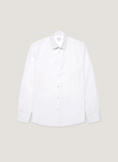 Men's Cotton Stretch Shirt in White