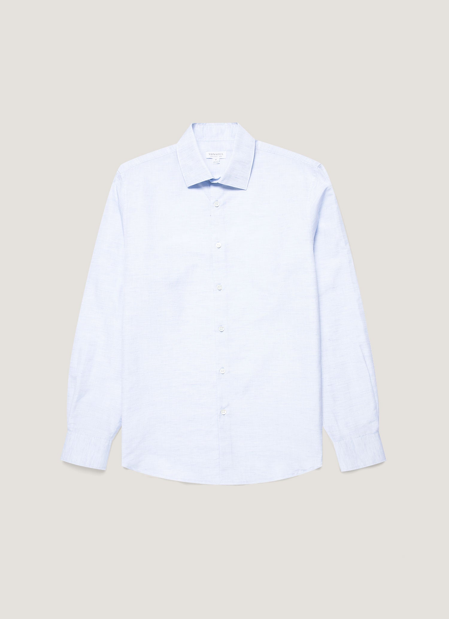 Men S Sea Island Cotton Linen Shirt In Light