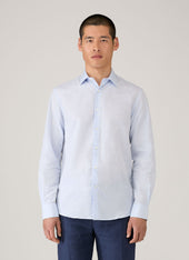 Men S Sea Island Cotton Linen Shirt In Light