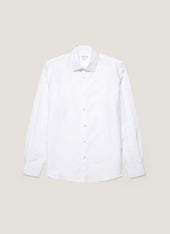 Men's Sea Island Cotton Linen Shirt in White