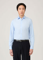 Men's Smart Poplin Shirt in Light Blue