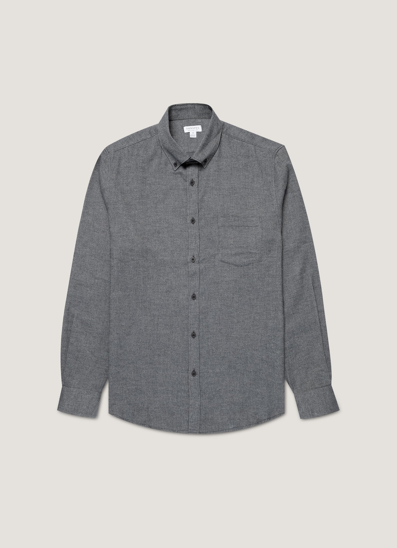 Men S Brushed Cotton Shirt In Melange