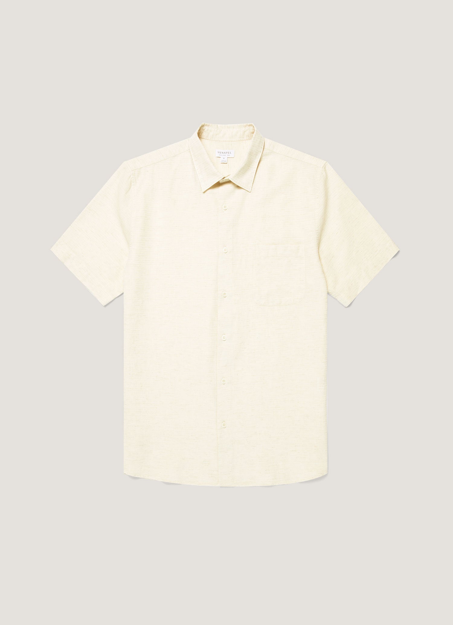 Men S Short Sleeve Cotton Linen Shirt In