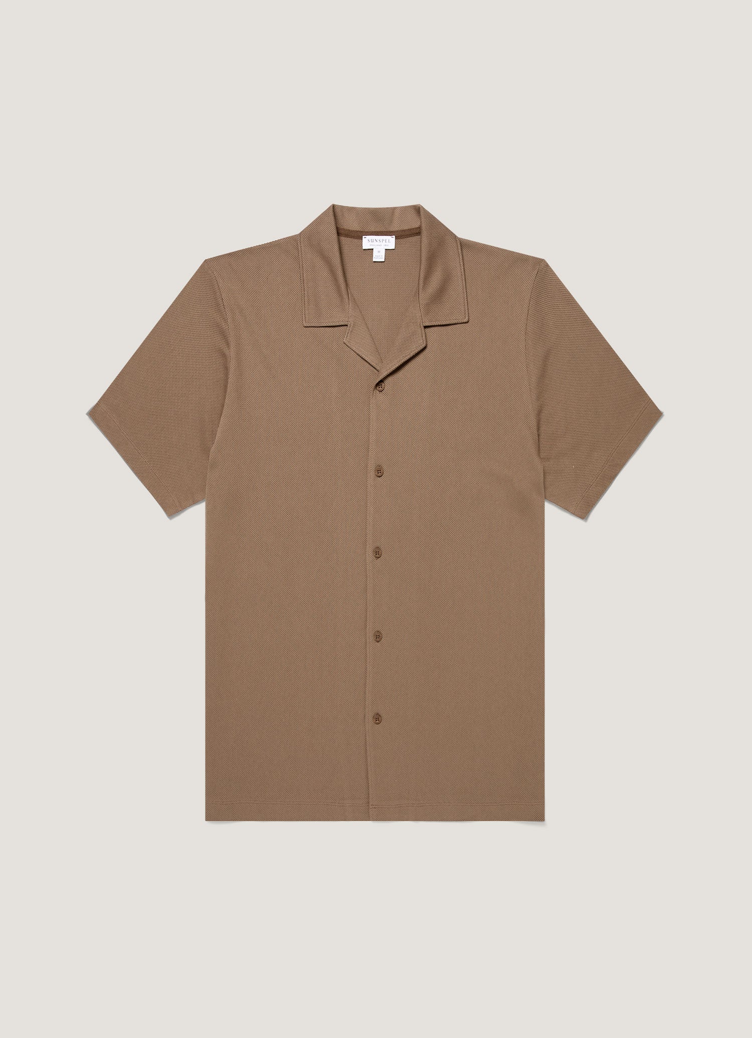 Men S Riviera Camp Collar Shirt In Dark Cedar