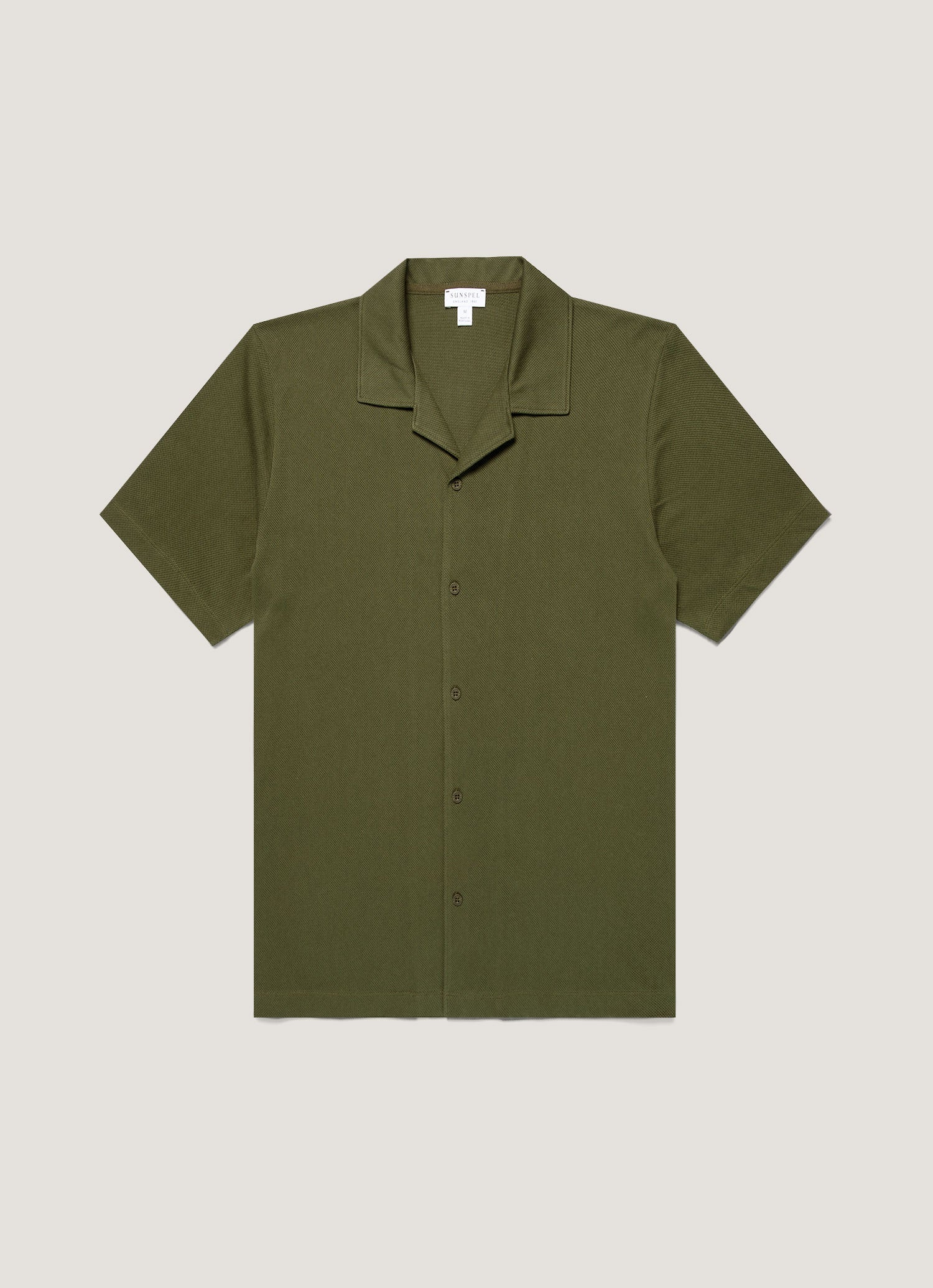 Men S Riviera Camp Collar Shirt In Deep