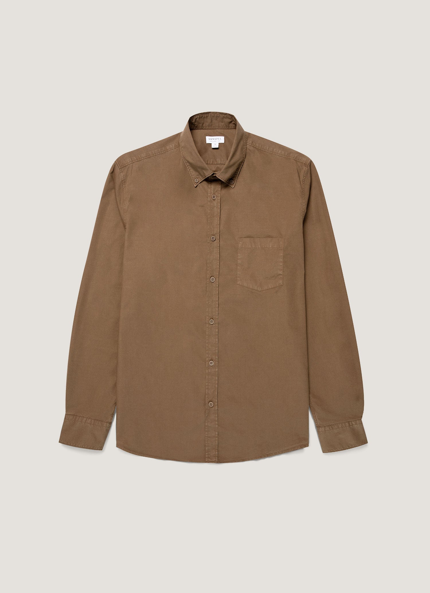 Men S Button Down Poplin Shirt In Dark Cedar