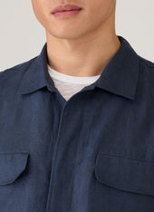 Men S Linen Overshirt In Light