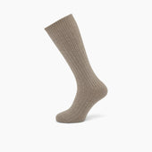 Light Brown 3 4 Length Cashmere Socks