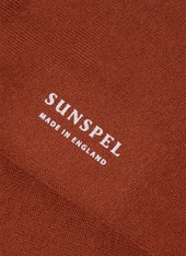 Men's Cotton Socks in Rust