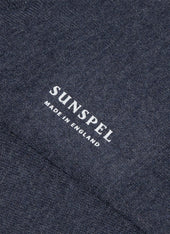 Men's Cotton Socks in Slate Blue
