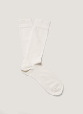 Men's Long Staple Cotton Socks in Archive White
