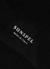 Men's Merino Wool Waffle Socks in Black