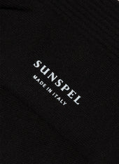 Men's Cotton Ribbed Socks in Black
