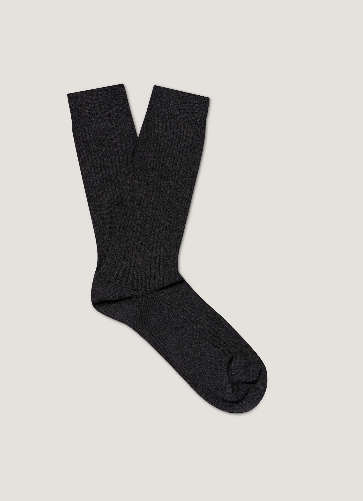 Men S Cotton Ribbed Socks In Melange