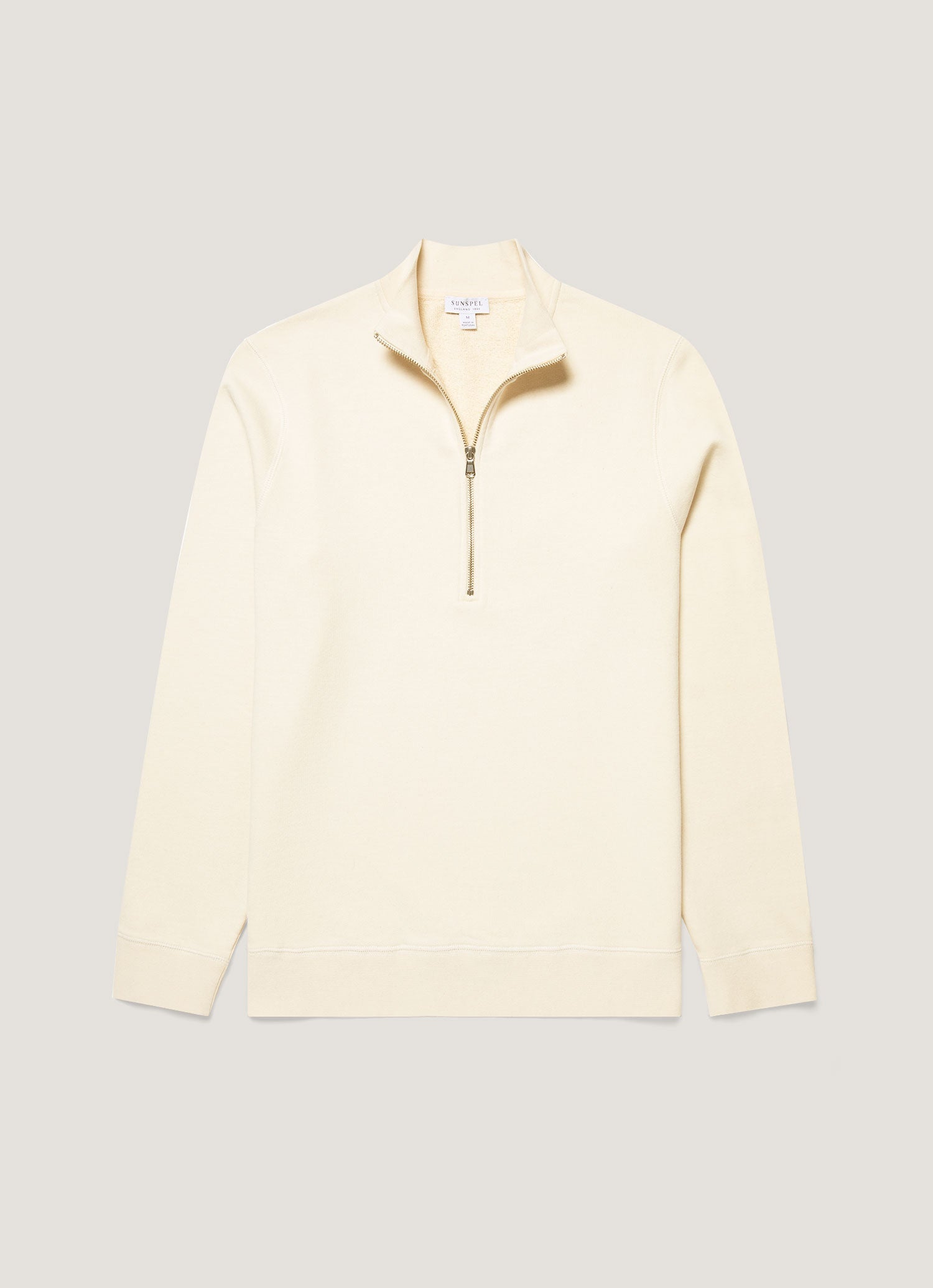 Men S Undyed Half Zip Loopback Sweatshirt In Undyed