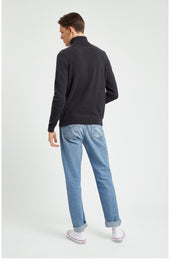 Cashmere Roll Neck Jumper In Grey