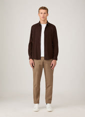 Men's Regular Fit Chino in Dark Stone