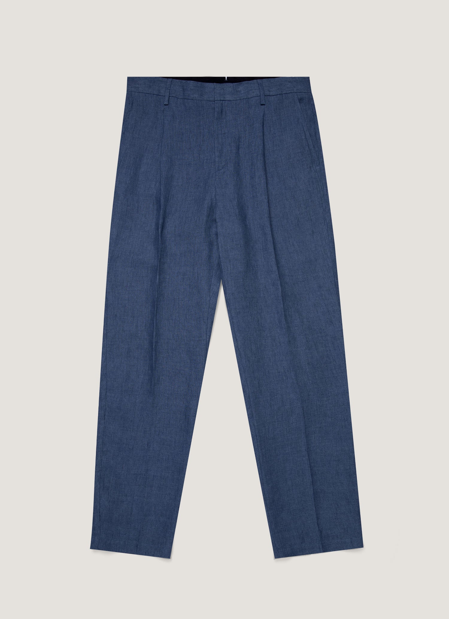Men S Pleated Linen Trouser In Light