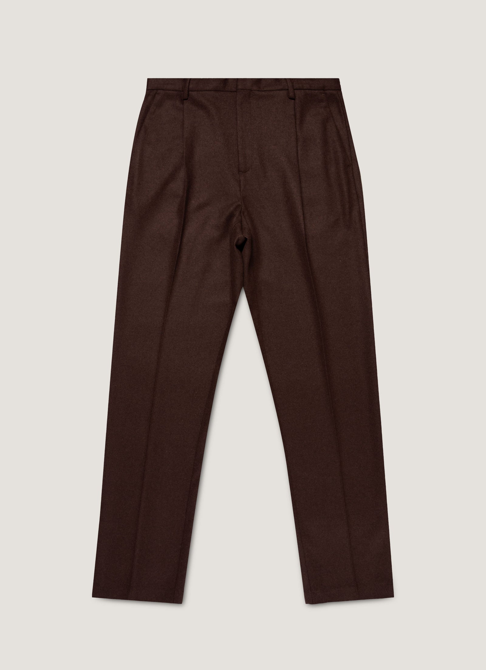 Men S Boiled Wool Trouser In Truffle