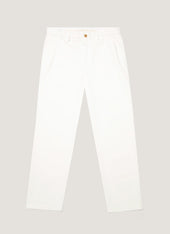 Men's Cotton Drill Trouser in Warm White