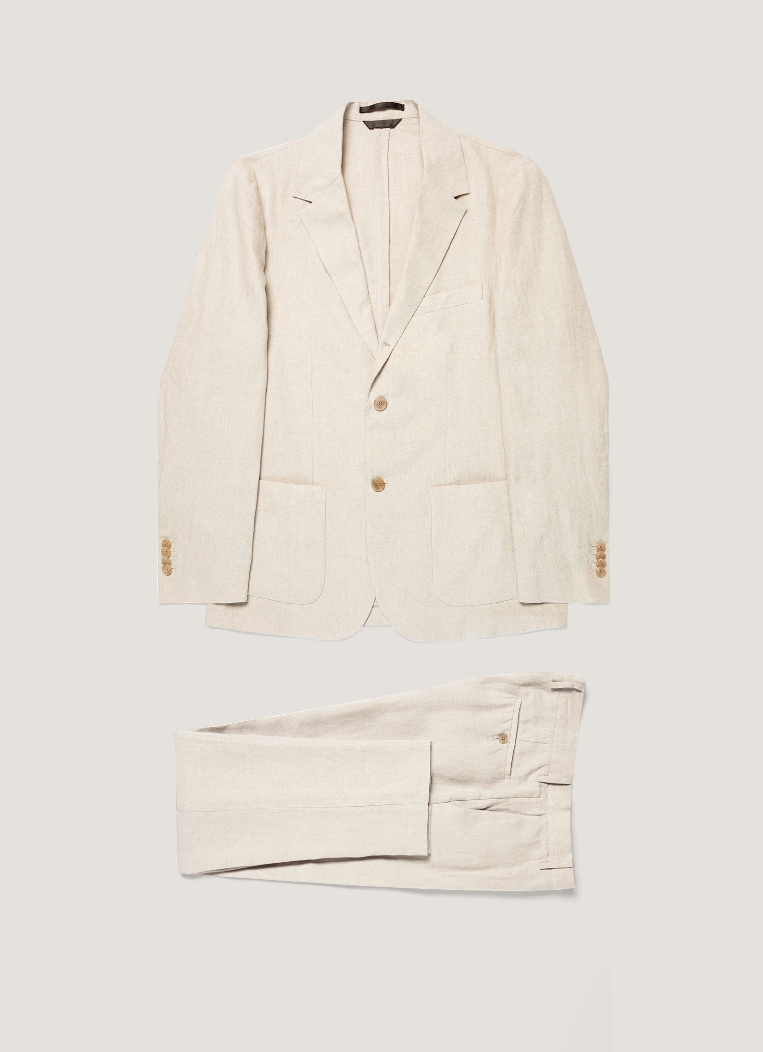 Men S Linen Two Piece Suit In
