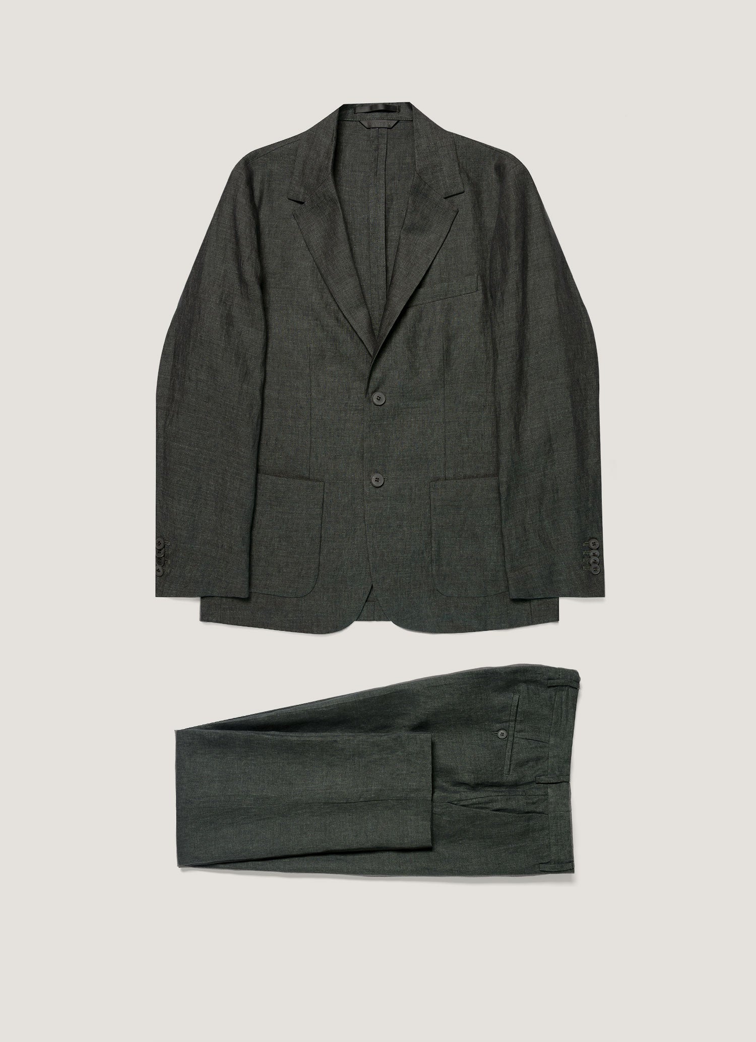 Men S Linen Two Piece Suit In