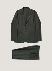 Men's Linen Two-Piece Suit in Forest