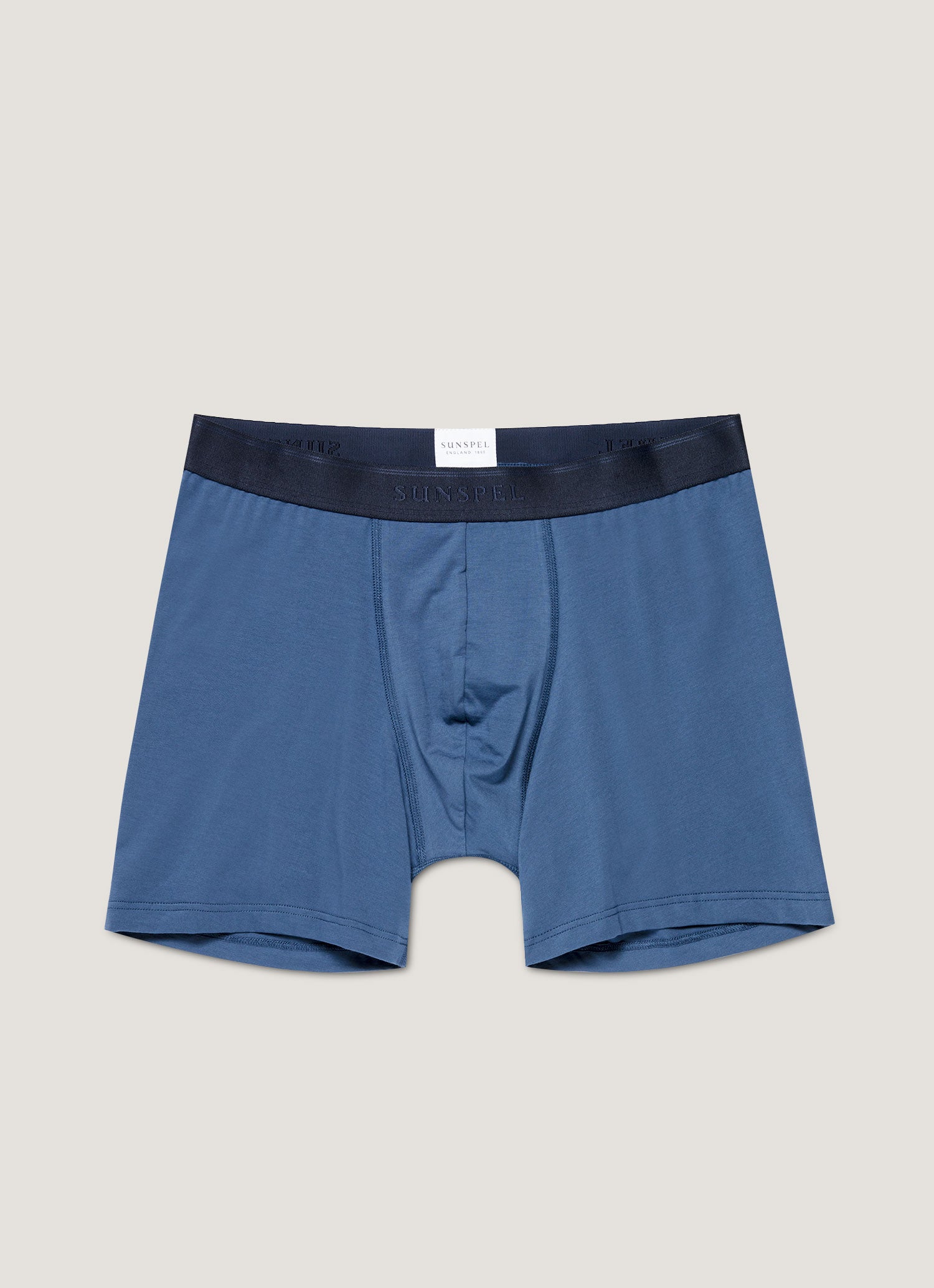 Men S Stretch Cotton Boxer Briefs In Atlantic Blue