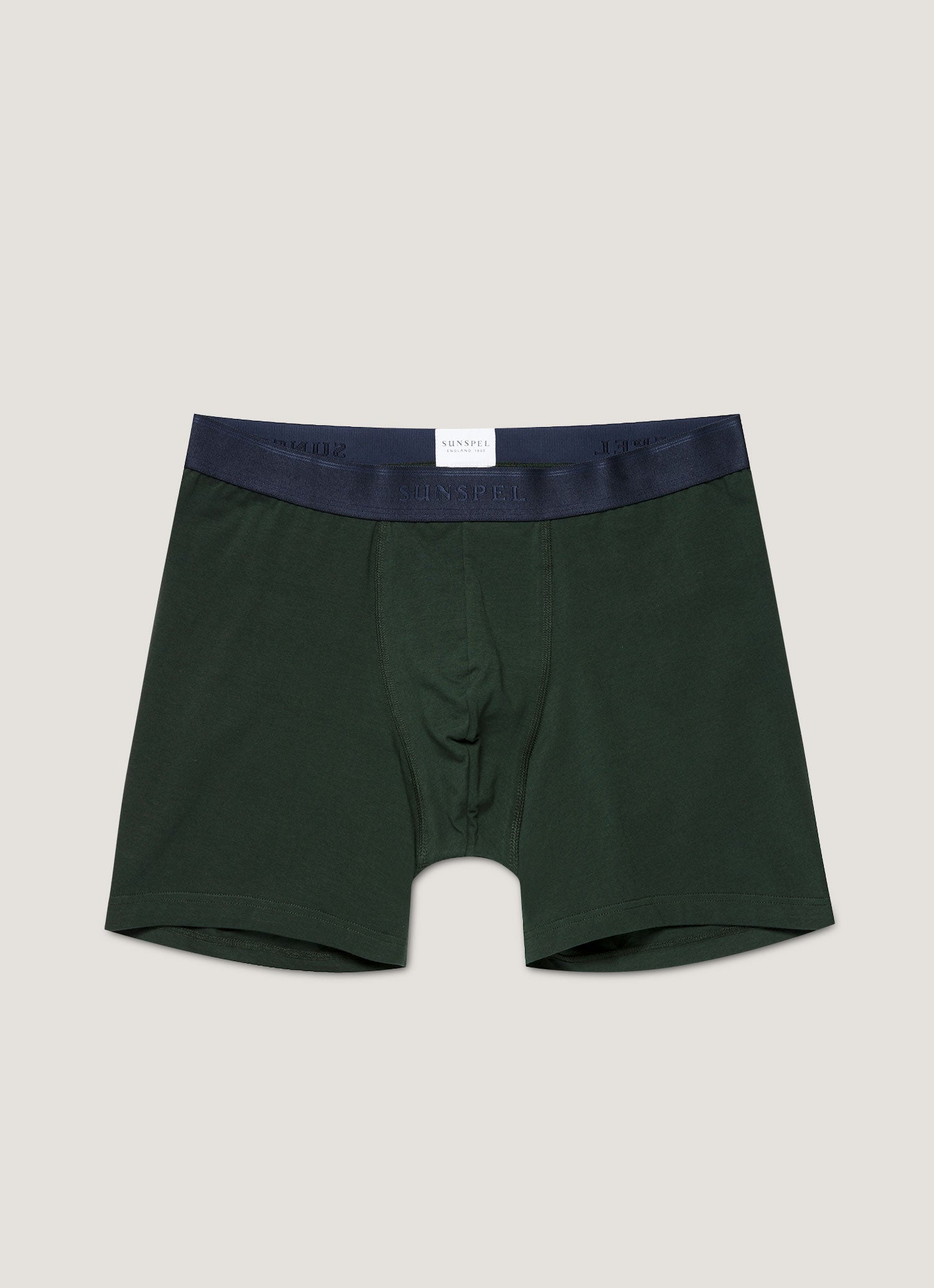 Men S Stretch Cotton Boxer Briefs In Seaweed