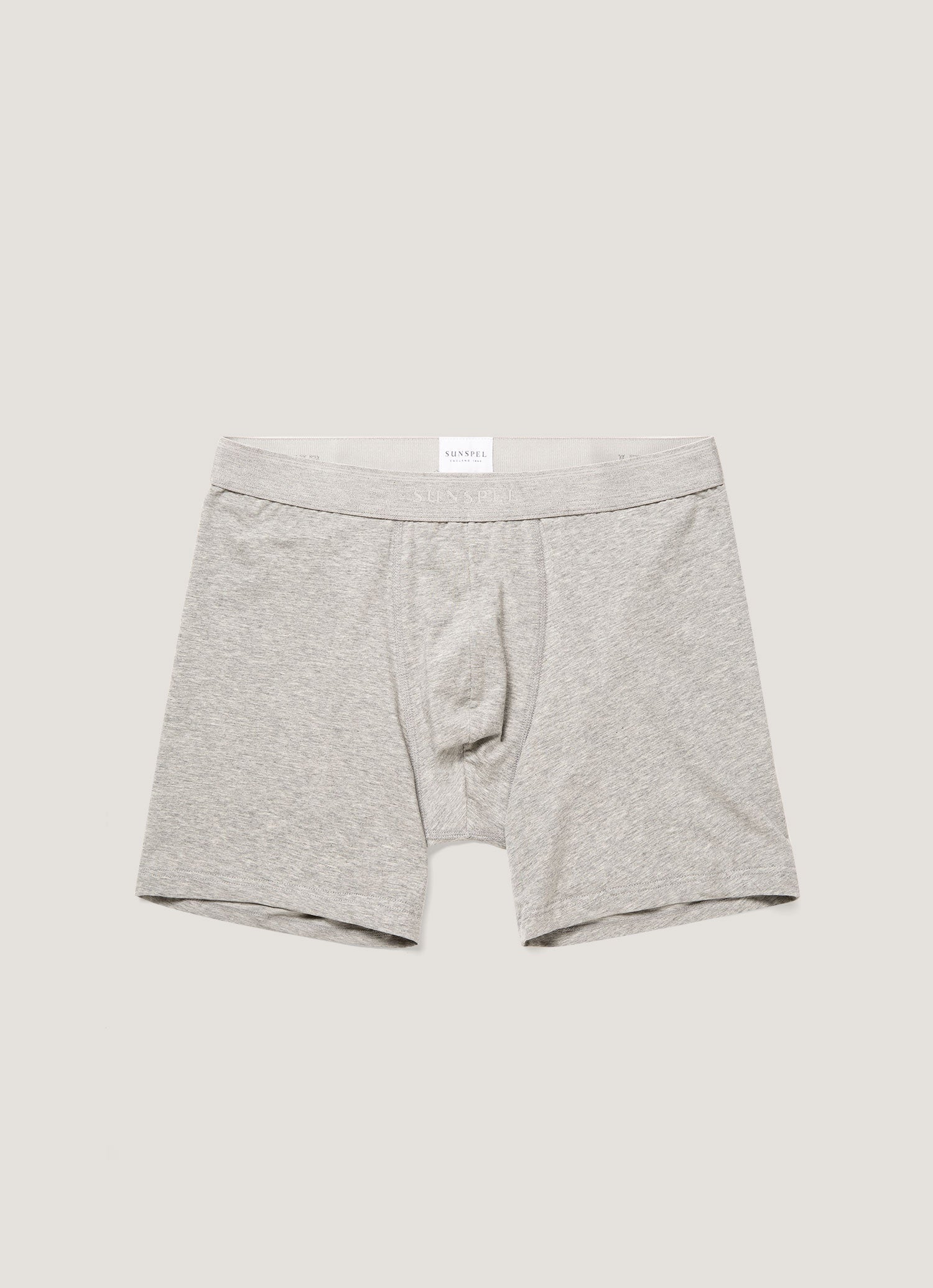 Men S Stretch Cotton Boxer Briefs In Grey Melange