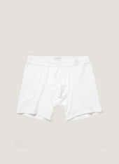 Men's Stretch Cotton Boxer Briefs in White