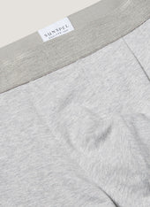 Men's Stretch Cotton Trunks 3-Pack in Grey Melange