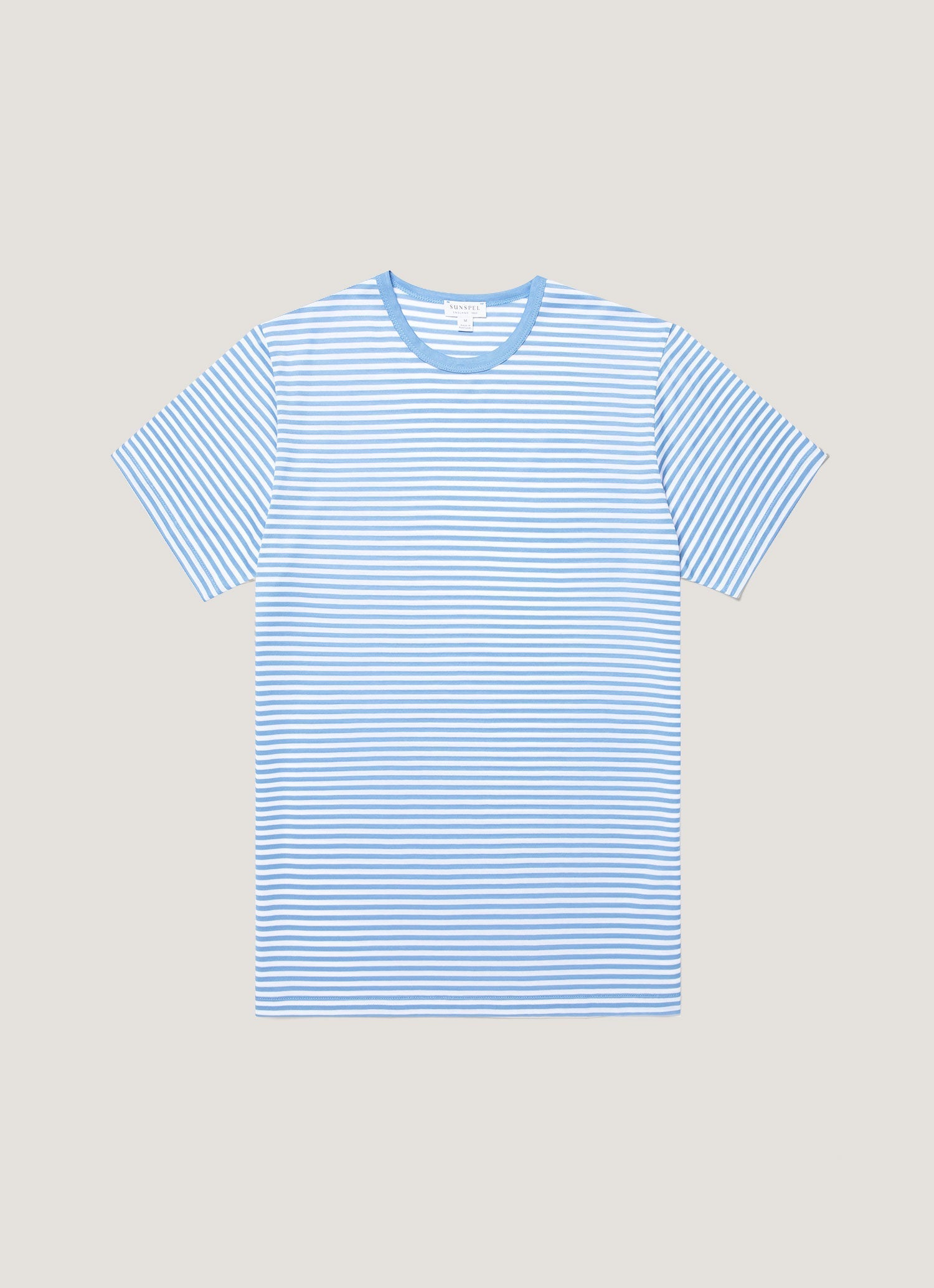 Men S Classic T Shirt In Azure English Stripe