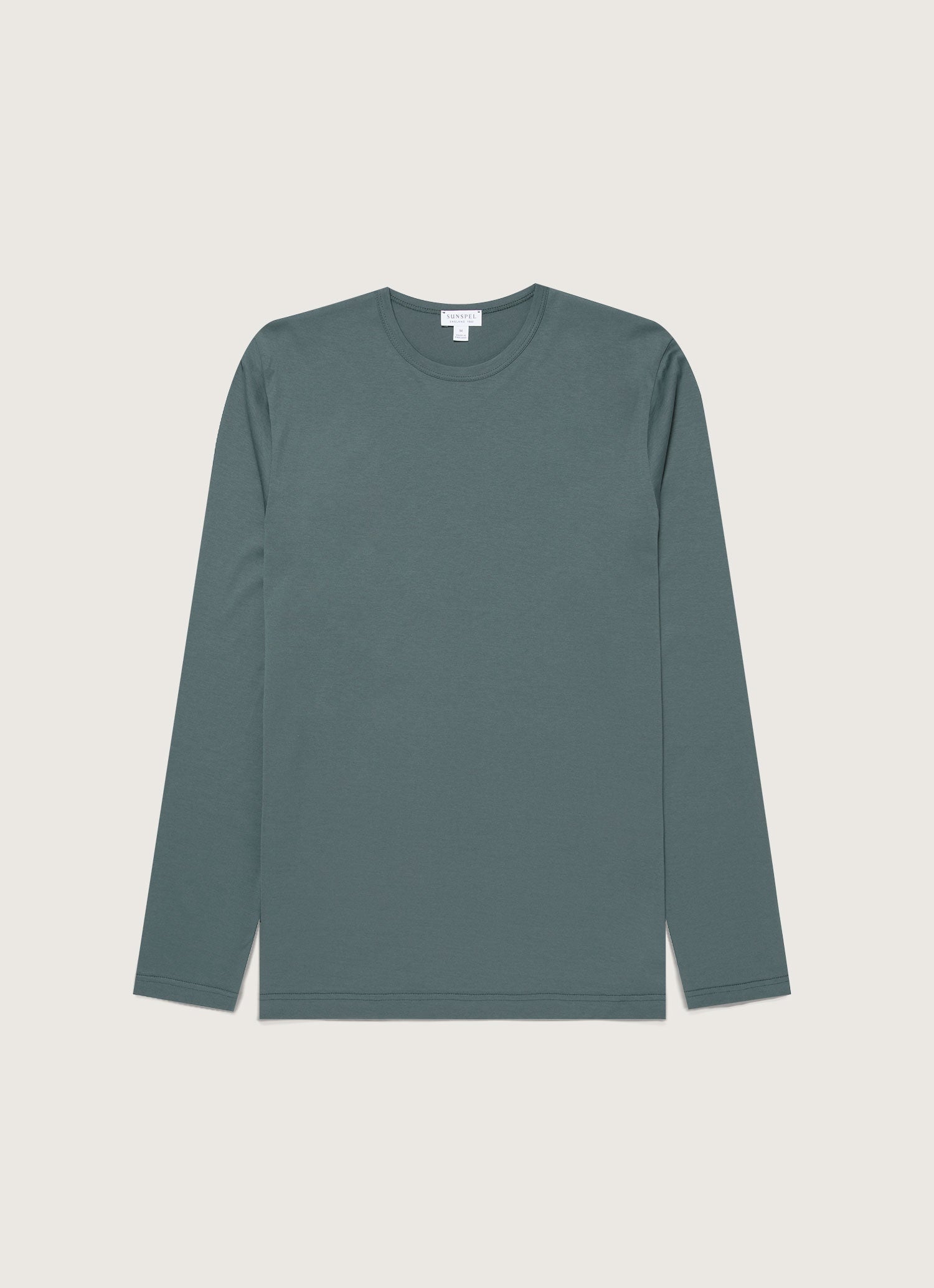 Men S Long Sleeve Classic T Shirt In Dark Petrol