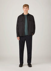 Men's Long Sleeve Classic T-shirt in Dark Petrol