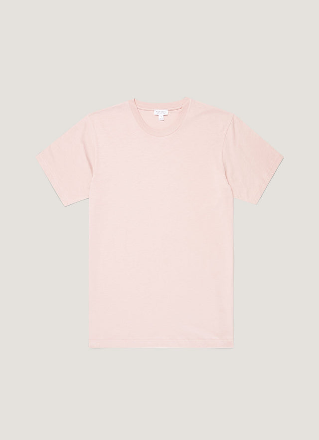 Men's Riviera Midweight T-shirt in Pale Pink
