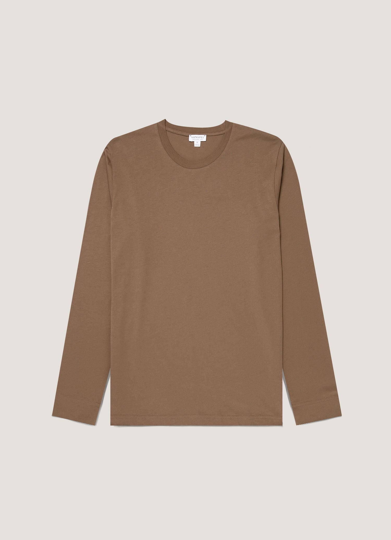 Men S Long Sleeve Riviera Midweight T Shirt In Dark Cedar