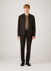 Men's Long Sleeve Riviera Midweight T‑shirt in Dark Cedar