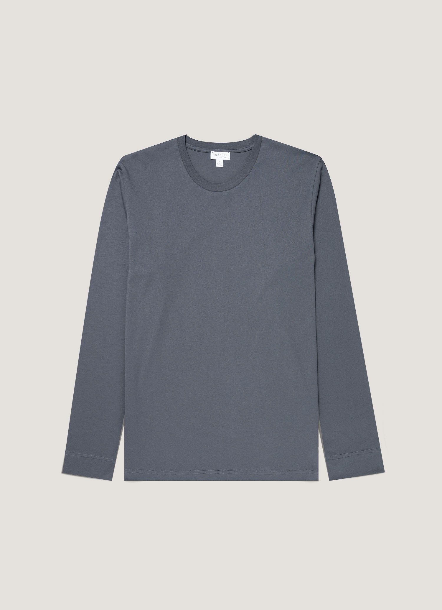 Men S Long Sleeve Riviera Midweight T Shirt In Blue