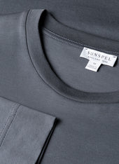 Men's Long Sleeve Riviera Midweight T‑shirt in Slate Blue