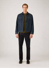 Men's Long Sleeve Riviera Midweight T‑shirt in Deep Olive