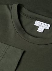 Men's Long Sleeve Riviera Midweight T-shirt in Dark Green